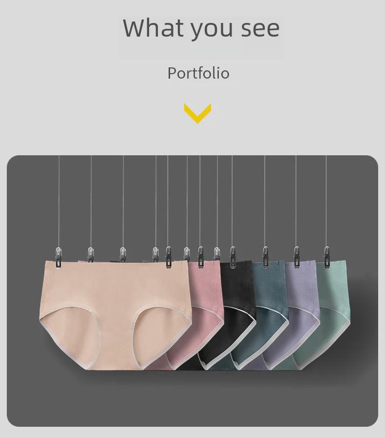 Xiannei Women's Seamless Antibacterial Mulberry Silk Briefs