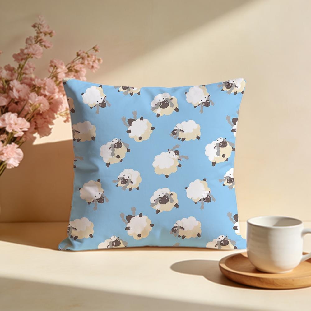 Fluffy Sheep Cushion Cover Soft Pillow Cases for Home Bedroom Living Room Sofa