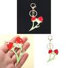 Strawberry European Style Keychain With Beer Opener Zinc Alloy Portable Key Accessory For Travel And Gift