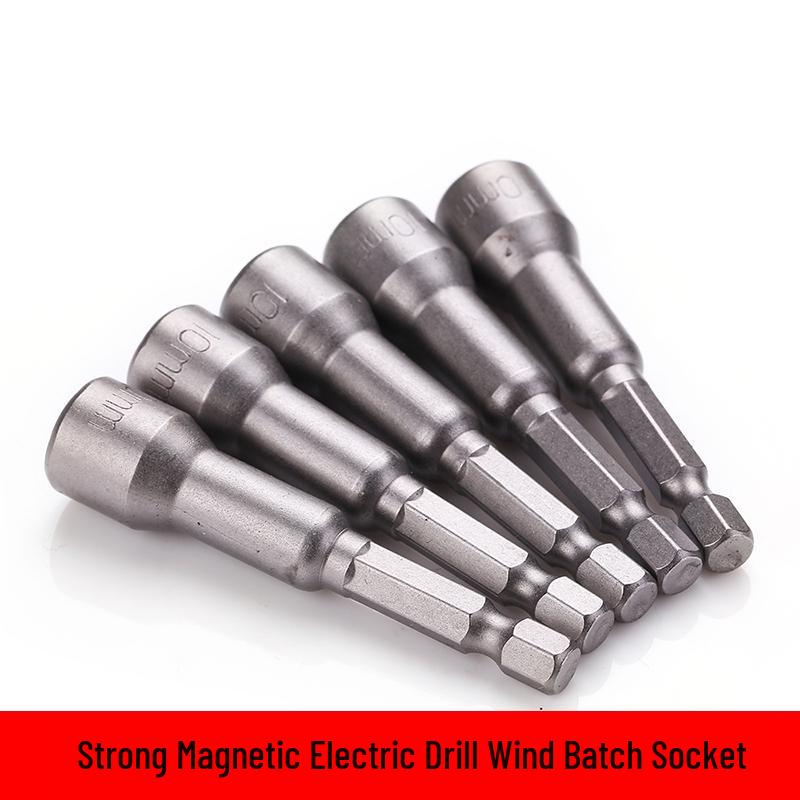 Magnetic Hex Socket & Driver Bits Set with Internal/External Hex Wrenches for Pneumatic Screwdrivers