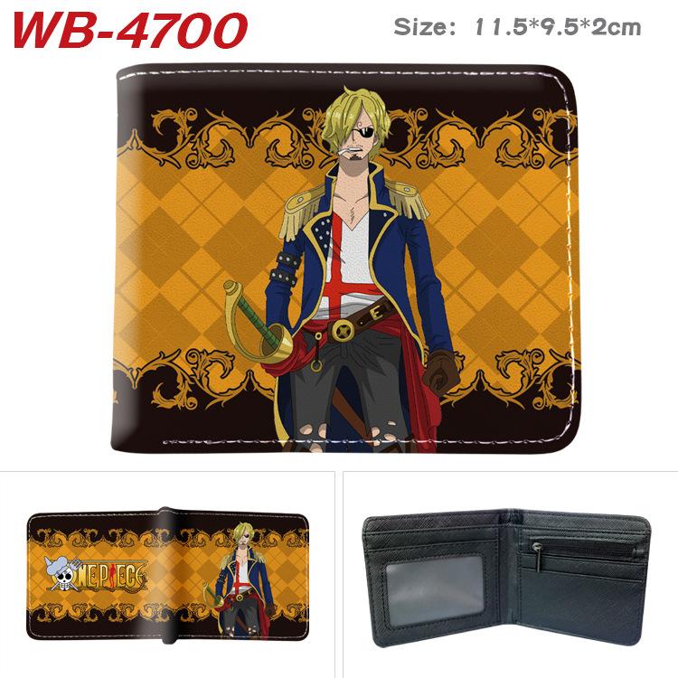 One Piece Anime Wallet Luffy Print Short Folded Card Holder Colorful Coin Purse