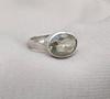 Lemon Quartz 925 Sterling Silver Ring: Faceted Oval Gemstone, Handmade