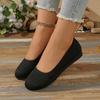 Fashion Women Flat Shoes 2025New Solid Color Knitted Slip on Shoes Casual Breathable Ballet Flats Women Mesh Flat Shoes Loafers Woman