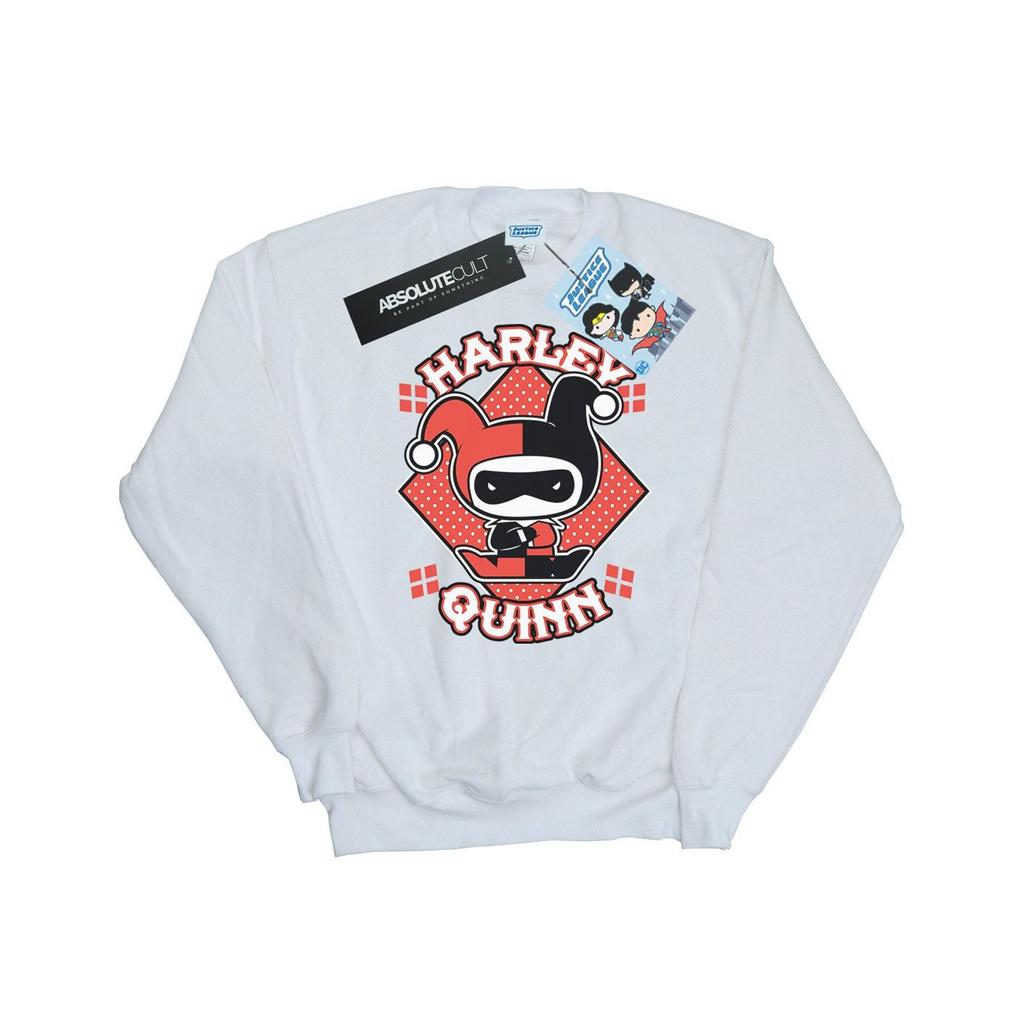 DC Comics Womens/Ladies Chibi Harley Quinn Badge Sweatshirt