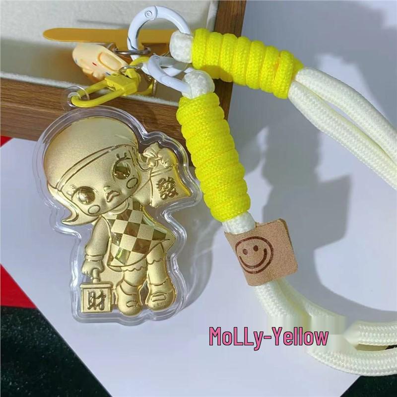 Molly 999 Pure Gold Phone Chain & Keychain Pendant Includes Gold