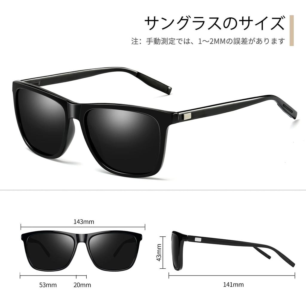 Joopin Polarized UV400 Wellington for and Running Men's Sunglasses, Protection, Lightweight, Style, Driving, Sports, Fishing, Golf, Hiking, Cycling,