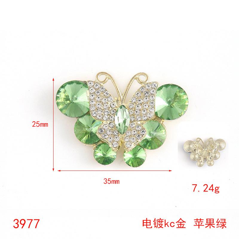 Alloy Stained Glass Butterfly Mocha Drill Disc Butterfly Jewelry Accessories Hair Accessories Bags Accessories