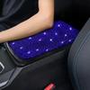 Bling Car Armrest Cover Auto Center Console Protective Cover Crystal Rhinestone Arm Rest Cushion Pad Car Accessories for Women