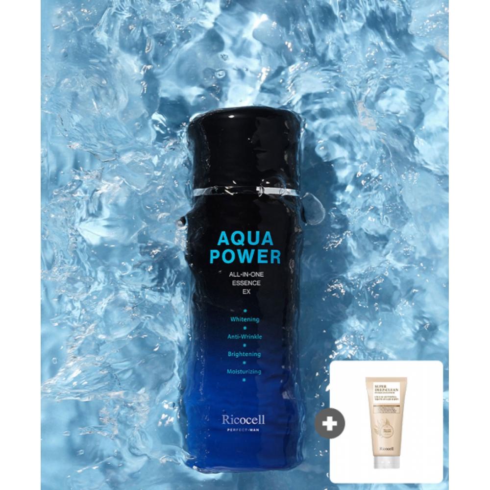 

Ricocell Ricocell Perfect Man Aqua Power All In One Essence Ex 2ea+Ricocell Centella Asiatica Super Deep Clean Foam Cleanser 120ml 1ea NONE