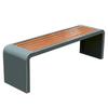 Stainless Steel Outdoor Park Bench with Iron Frame for Leisure Seating