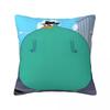 Perry The Platypus Pillow Case P-Phineas and F-FerbS Cushion Cover Soft Design Funny Pillowcases For Sofa Home Decorative