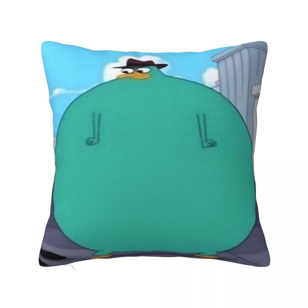 Perry The Platypus Pillow Case P-Phineas and F-FerbS Cushion Cover Soft Design Funny Pillowcases For Sofa Home Decorative