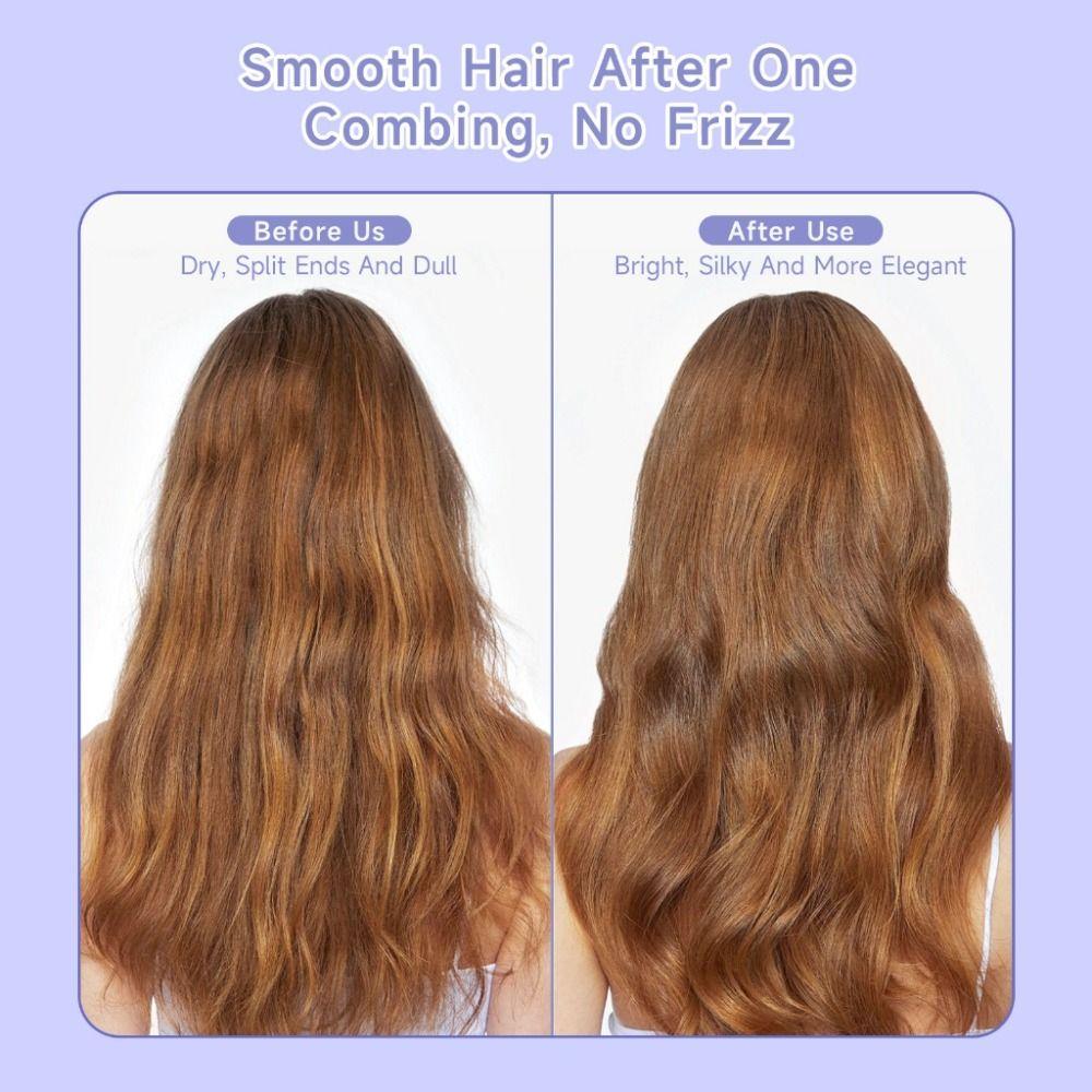 Negative lon Wireless Hair Straightener Comb Cordless Hair Curler Portable Mini Comb  Hair Care