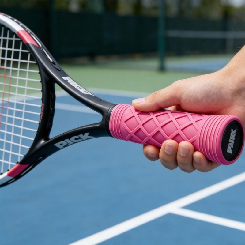 Silicone Pickles Ball Paddles Grip Cover NonSlip Pickles Ball Racket Handle Sleeve For Enhances Comfortable Enduring