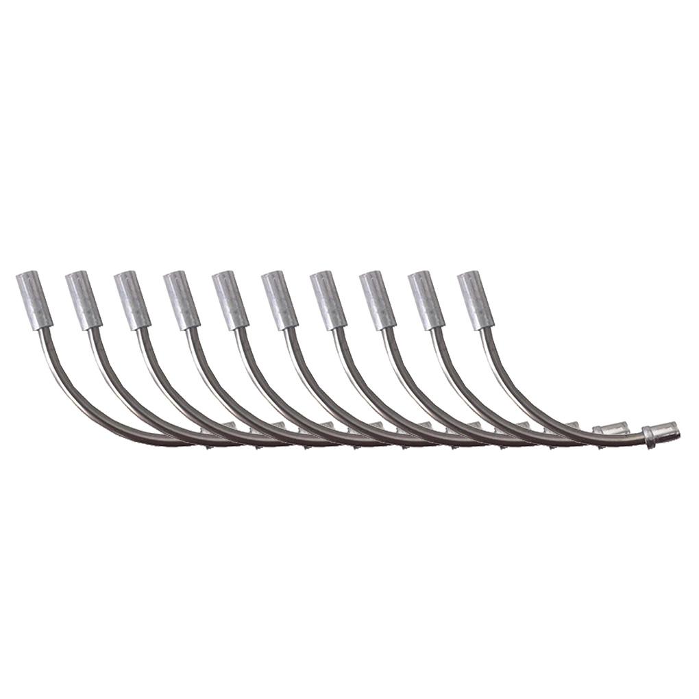 10 Pieces Bike V Brake Noodles Alloy Wear-resistant Stable Cable Guide Boots Bicycle Cycling Front Rear Lubricating Oil