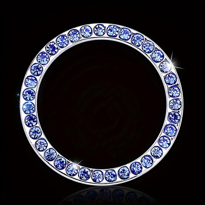 

Блестящая накладка на кнопку старт-стоп двигателя, блестящая ручка зажигания, стильный аксессуар для интерьера автомобиля и блестящий подарок для автолюбителей синий