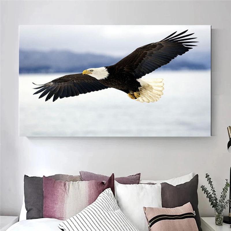 Eagle Painting Canvas Posters and Prints Wall Art Pictures for Living Room Bird Animal Home Decor Decorative Cuadros No Frame