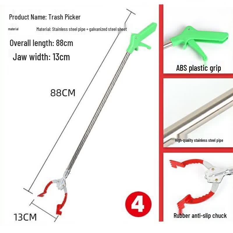 Long Handle Litter Picker & Grabber Tool