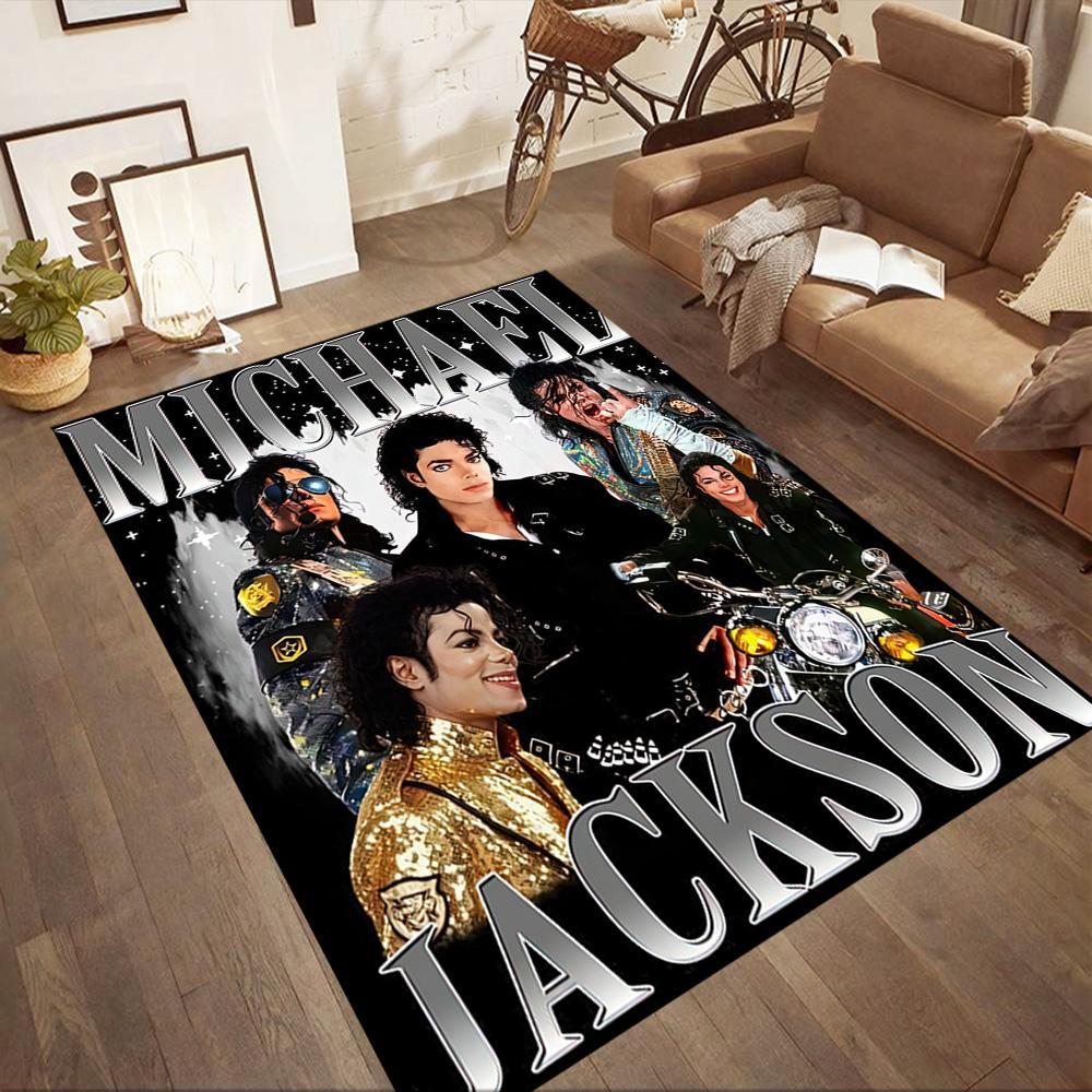 Michael Jackson 1 Floor Rug Office Rug Design for Entryway Playrooms Bedrooms Dining Room Anti-slip Rug Decorate Offices Wedding Party Gift