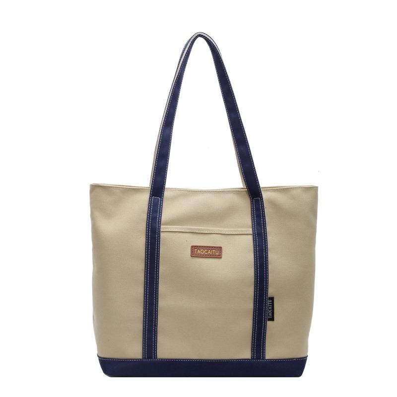 Canvas-Umhängetasche mit großem Fassungsvermögen, Damentasche, neue trendige Mode, lässige Studenten-Tragetasche