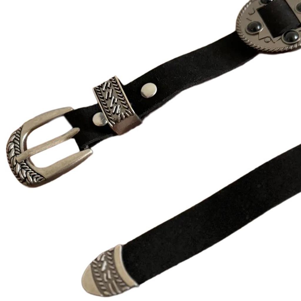 Bohemian Waist Belt for Pants Skirt Pin Buckle Waistband Vintage Carved Buckle Belt for Jeans Pants Waist Accessories