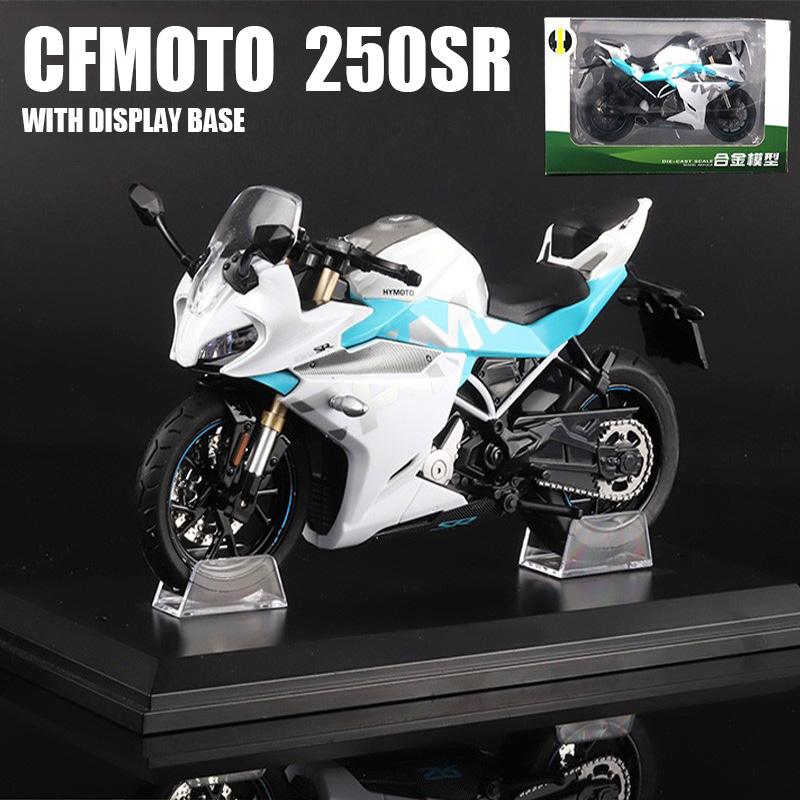 1/12 Scale CFMOTO 250SR Metal Racing High Quality Alloy Motorcycle Miniature Toy Simulation Children Diecast Car Kids Birthday Gifts