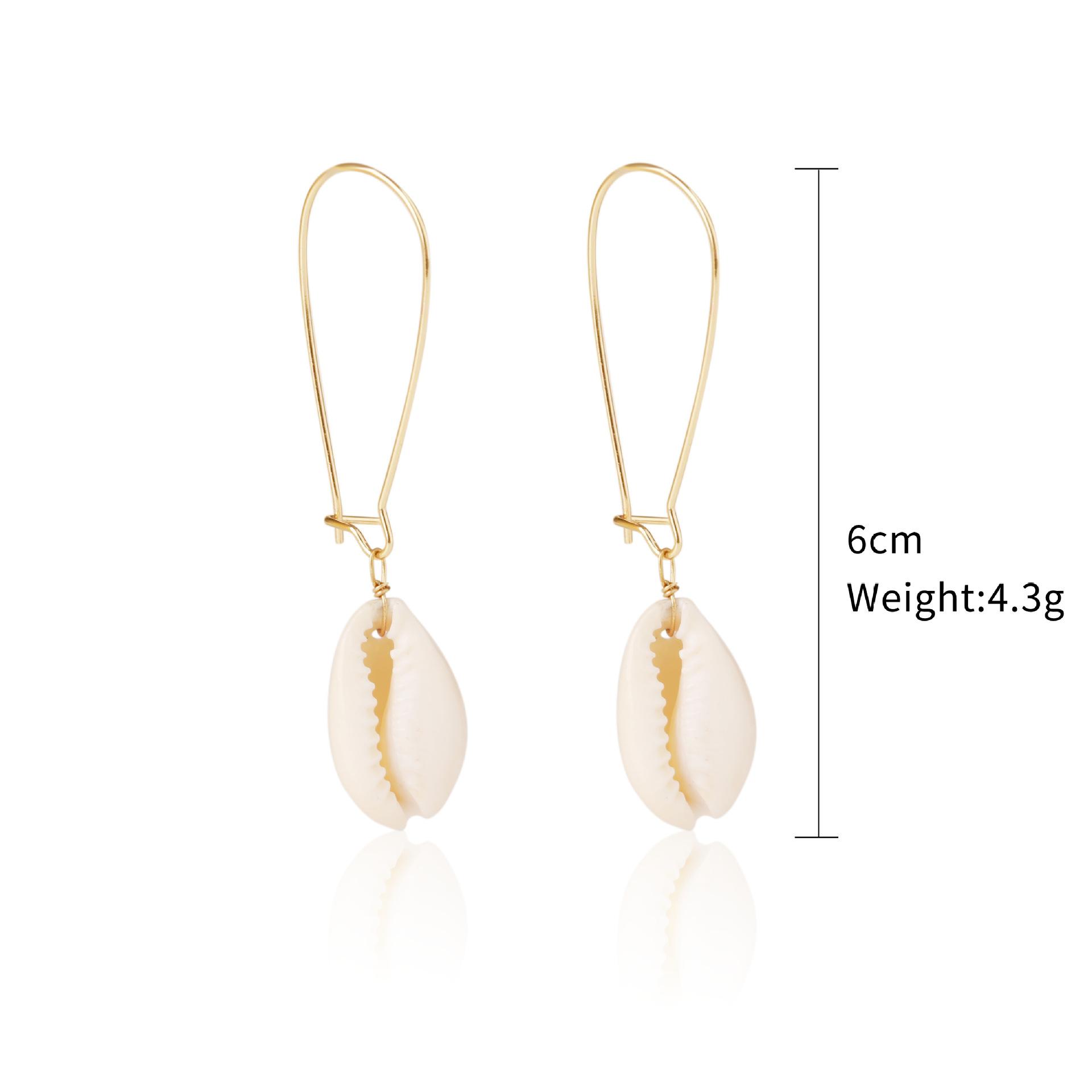 

Серьги из ракушек Conch Shell Trend Marine Alloy Natural Shell Earrings Женские модные серьги 2025 Легкие серьги для чувствительных ушей Повседневные украшения