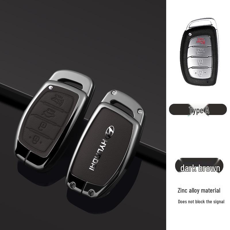 Key Cover Compatible with Beijing Hyundai Ix35, Elantra, Festa, Verna, Ix25, Santa Fe - Premium Men's Bag Case
