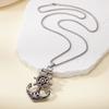 European and American Street Trendy Men's Versatile Anchor Pendant Solid Punk Hip-hop Style Long Necklace Jewelry