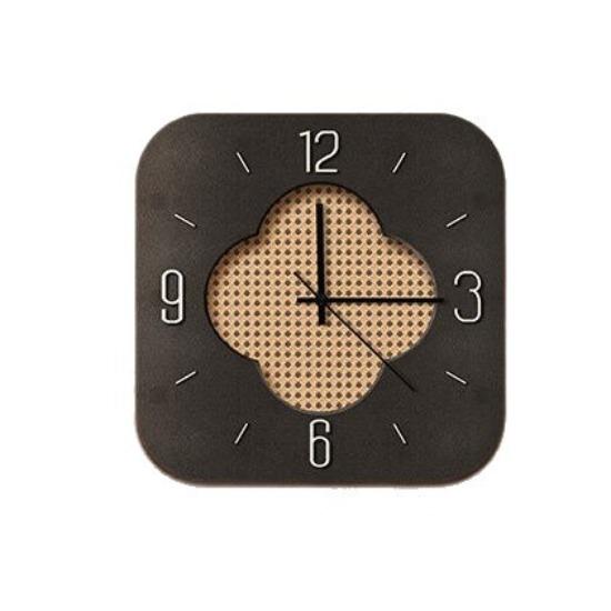 French Mid-century Style Wall Clock, Living Room Clock, High-end Retro Decorative Painting, New Silent Clock, Restaurant Painting