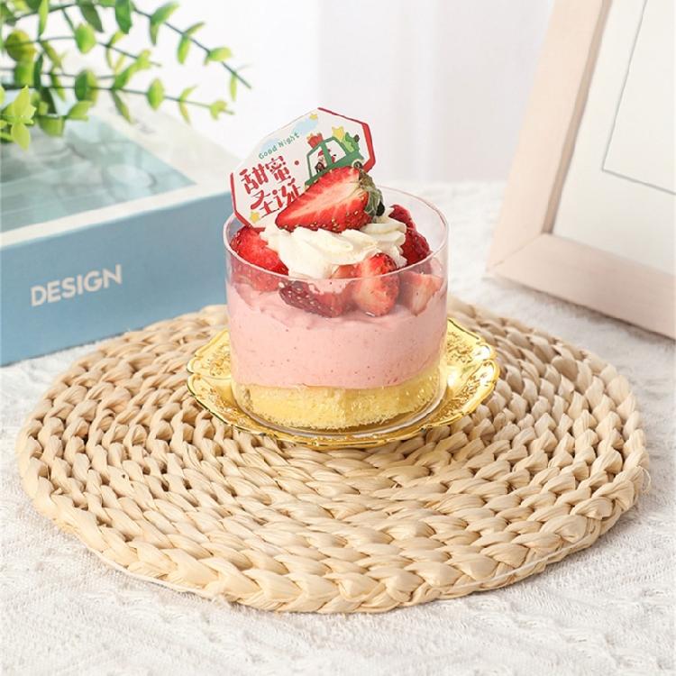 Golden Tray Jewelry Display Plate Kichen Food Fruit Round Stroage Organizers