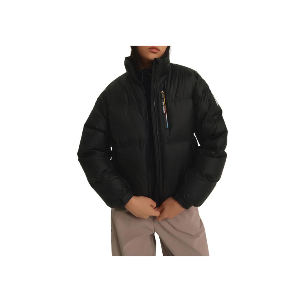 SALOMON Contour Crop Warm Minimalist Comfortable Solid Color Goose Down Jacket Men Jacket C30036