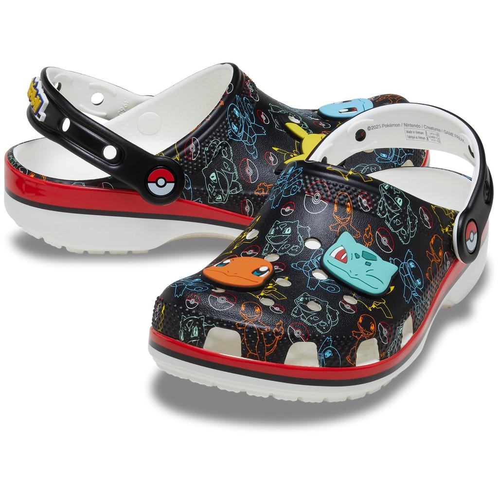 Crocs Kids Pokemon Print Classic 20cm Clog, Multi,