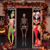 Day of The Dead Hanging Flags Halloween Horror Themed Party Decor Flag Halloween Wall Door Hanging Decor Door Curtain Banner