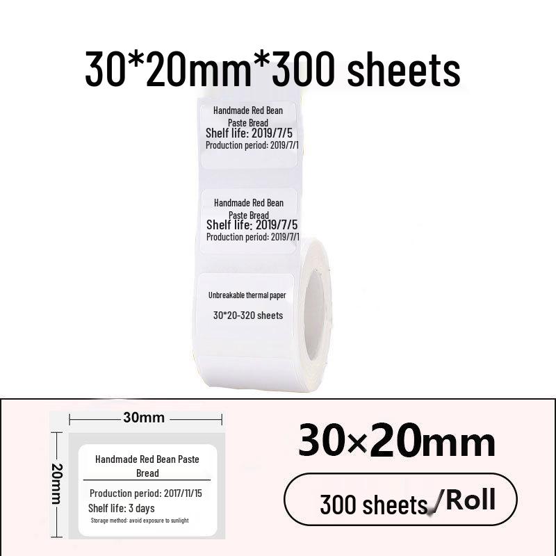 Jingchen B3S P50 T260 Food-Grade Waterproof Thermal Label Paper