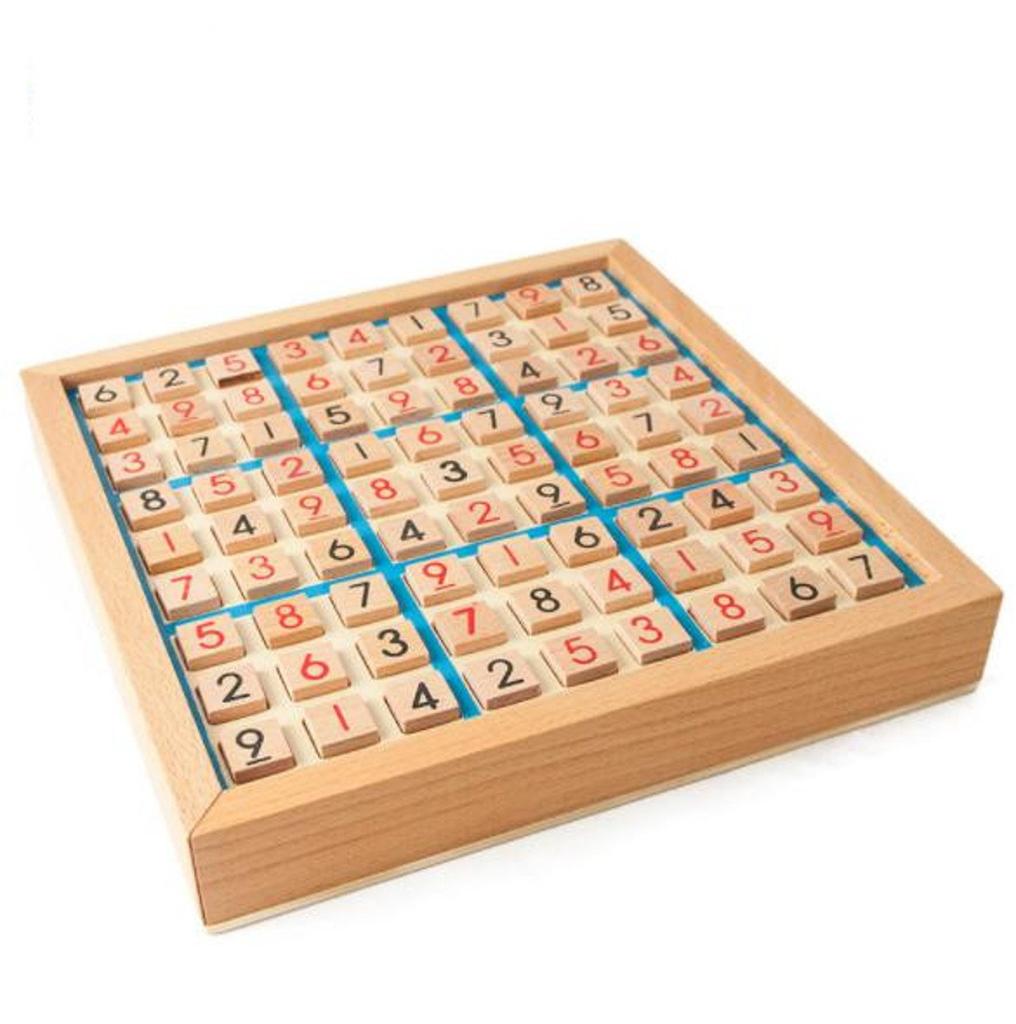 Sudoku Wooden Board Game Tabletop Game Sudoku Sudoku 9 Block Puzzle Brain Training Educational Toy Adults and Children Can Enjoy Over and Over Again