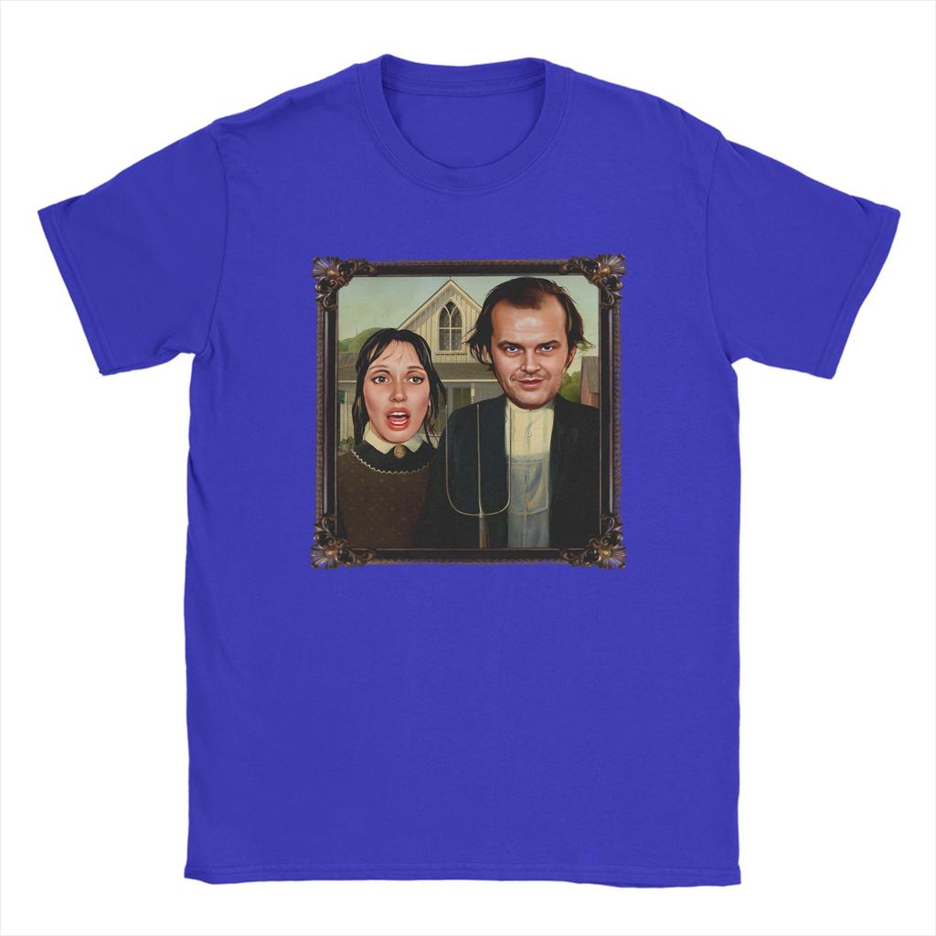 The Shining Tshirts Unisexs Cotton Clothing Funny Horror Movie Oneck Short Sleeve