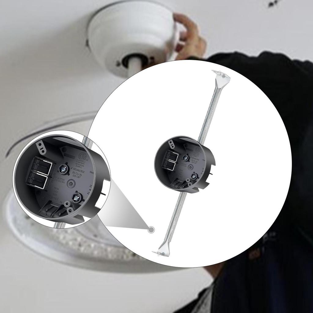 Ceiling Fan Brace Electrical Box Round Outlet Commercial Mounting Bracket