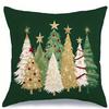 Home Decor Merry Christmas Tree & Truck Throw Pillows Pattern Cushion Cover Suitable For Sofa Bedroom Car Pillow Cover
