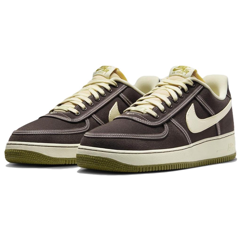 New Nike Air Force 1 Low '07 Prm Canvas Baroque Brown CI9349-201
