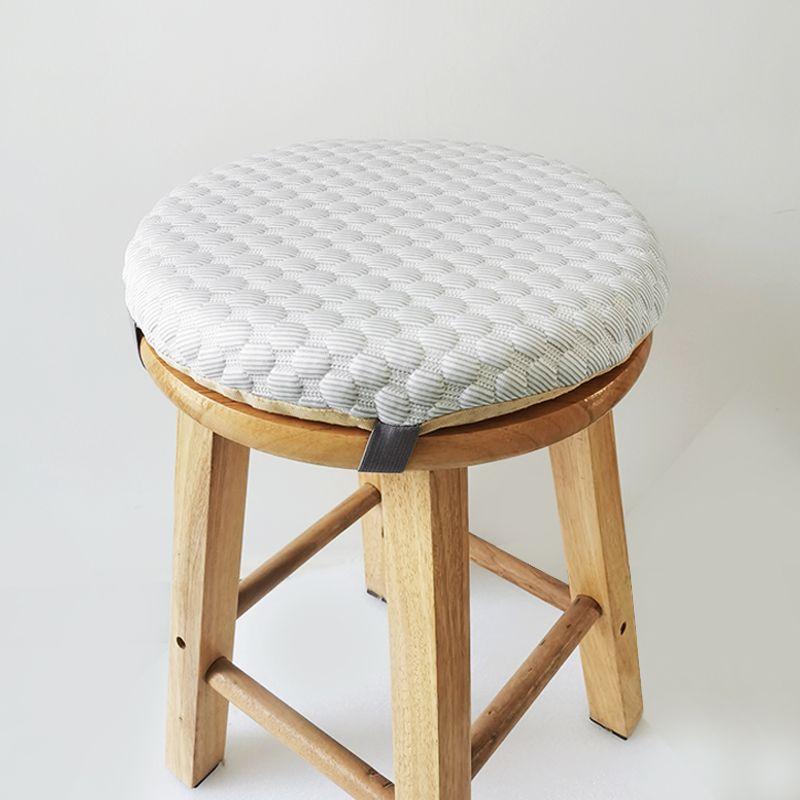 

Круглая подушка из ледяного шелка, летняя дышащая подушка из ледяных бобов с медленным восстановлением, подушка с эффектом памяти, съемная и моющаяся тканевая круглая подушка для табурета Light gray (Ice Silk)