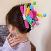 Dopamine Spring Plush Hair Clips Female Fun Quirky  Shark Grab Clip Cute Woman Plush Doll Girl Grip Clip Headwear Gifts