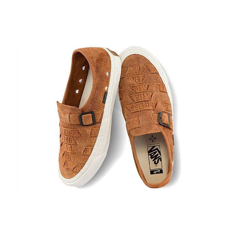 Vans Style 47 Th Huarache LX Unisex Leather Low Top Skate Shoes Brown VN0A5KXNBA8