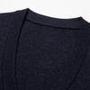 Yiliteng Men's V-Neck 100% Wool Cardigan Sweater