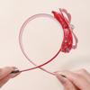 2 Stück/Los Mädchen Stirnband Haarreif Lieblich Party Pailletten Schleife Haarband Transparent Ohr Krone Fließender Sand Stirnband für Kinder