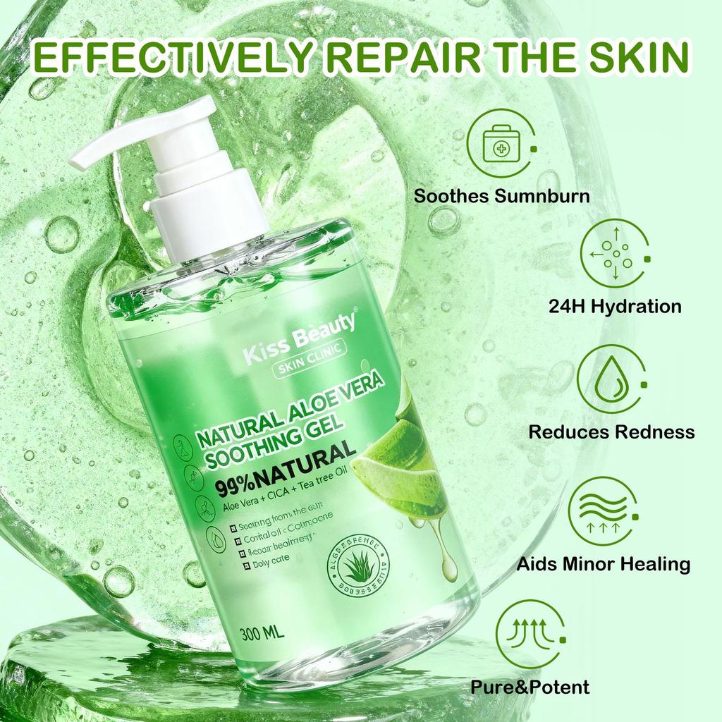 Kiss Beauty Aloe Vera Gel Gel Feuchtigkeitsspendende Essenz Gel Feuchtigkeitsspendende Feuchtigkeitscreme Aloe Vera Gel