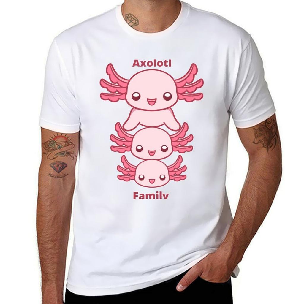 Axolotl Family TShirt Big and Tall Casual TShirt