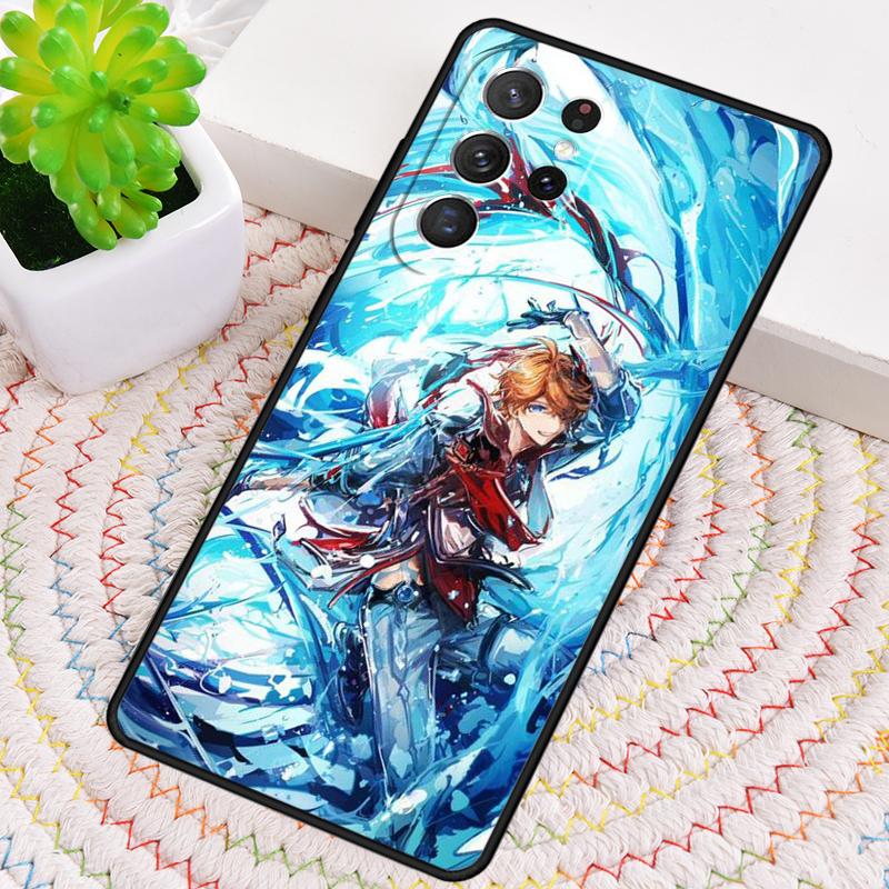 

Genshin Impact Tartaglia Silicone Phone Case For Samsung Galaxy note 10 pro S26 S25 S24 S23 S22 S21 Plus S25Ultra Capa Cover Galaxy S24 Ultra