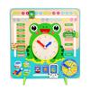 Wooden Cartoon Calendar Clock Time Cognitive Matching Kids Boys Girls Early LearningToys