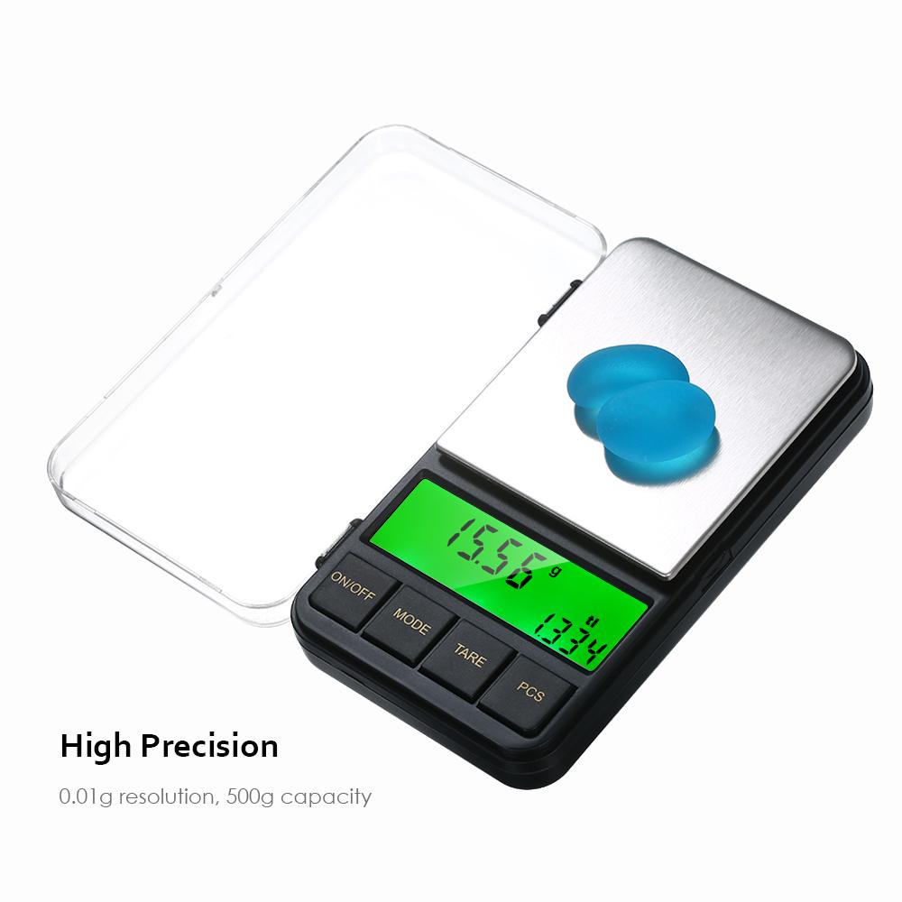 Taschenwaage 500 g / 0,01 g Hochpr?zise Hintergrundbeleuchtung Pr?zise
